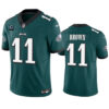 Men’s Philadelphia Eagles #11 A. J. Brown Green 2023 F.U.S.E. With 1-Star C Patch Vapor Untouchable Limited Football Stitched Jerseys