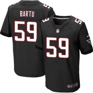 Men’s Atlanta Falcons #59 Joplo Bartu Black Alternate NFL Nike Elite Jersey