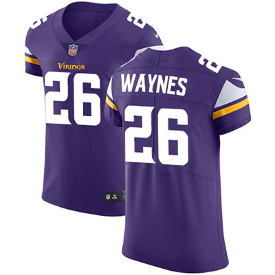 Men’s Nike Minnesota Vikings #26 Trae Waynes Purple Team Color Stitched NFL Vapor Untouchable Elite Jersey