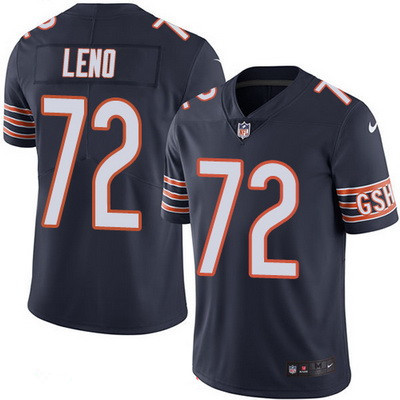 Men’s Chicago Bears #72 Charles Leno Navy Blue 2016 Color Rush Stitched NFL Nike Limited Jersey