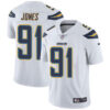 Nike Chargers #91 Justin Jones White Men’s Stitched NFL Vapor Untouchable Limited Jersey