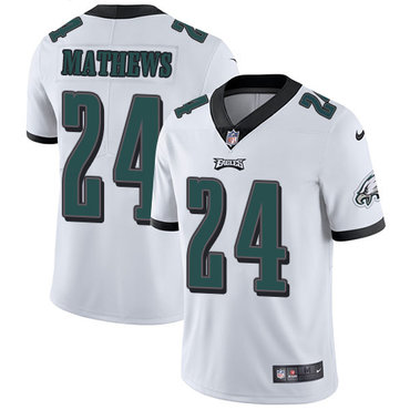 Nike Philadelphia Eagles #24 Ryan Mathews White Men’s Stitched NFL Vapor Untouchable Limited Jersey