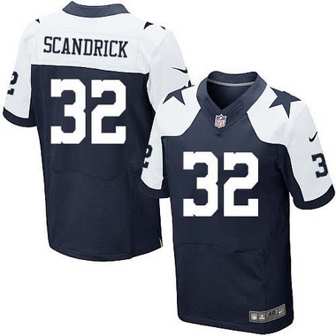 Men’s Dallas Cowboys #32 Orlando Scandrick Navy Blue Thanksgiving Alternate NFL Nike Elite Jersey