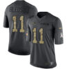Men’s New England Patriots #11 Drew Bledsoe Black Anthracite 2016 Salute To Service Stitched NFL Nike Limited Jersey