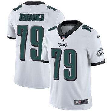 Nike Eagles #79 Brandon Brooks White Men’s Stitched NFL Vapor Untouchable Limited Jersey