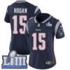 Women’s New England Patriots #15 Chris Hogan Navy Blue Nike NFL Home Vapor Untouchable Super Bowl LIII Bound Limited Jersey