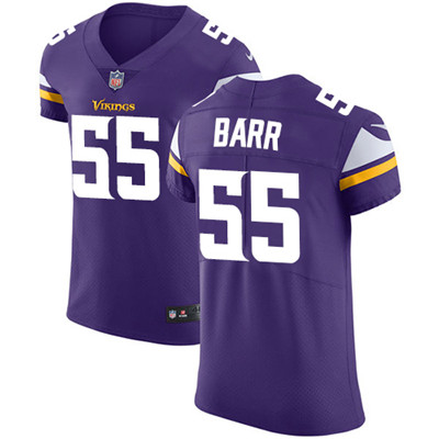 Men’s Nike Minnesota Vikings #55 Anthony Barr Purple Team Color Stitched NFL Vapor Untouchable Elite Jersey