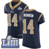 #14 Elite Sean Mannion Navy Blue Nike NFL Home Men’s Jersey Los Angeles Rams Vapor Untouchable Super Bowl LIII Bound