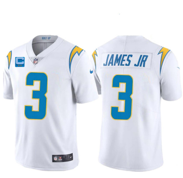 Men’s Los Angeles Chargers 2022 #3 Derwin James Jr. White With 2-star C Patch Vapor Untouchable Limited Stitched Jersey