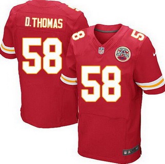 Men’s Kansas City Chiefs #58 Derrick Thomas Red Retired Player NFL Nike Elite Jersey