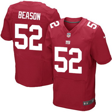 Men’s New York Giants #52 Jon Beason Red Alternate NFL Nike Elite Jersey