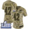#42 Limited John Kelly Camo Nike NFL Women’s Jersey Los Angeles Rams 2018 Salute to Service Super Bowl LIII Bound