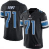 Men’s Detroit Lions #71 Riley Reiff Black 2016 Color Rush Stitched NFL Nike Limited Jersey
