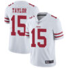 49ers #15 Trent Taylor White Men’s Stitched Football Vapor Untouchable Limited Jersey
