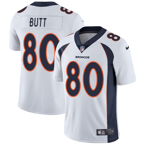 Nike Denver Broncos #80 Jake Butt White Men’s Stitched NFL Vapor Untouchable Limited Jersey