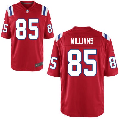Men’s New England Patriots #85 Michael Williams Red Alternate NFL Nike Elite Jersey