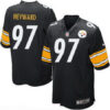 Men’s Pittsburgh Steelers #97 Cameron Heyward Black Team Color Stitched NFL Nike Game Jersey