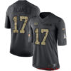 Men’s Green Bay Packers #17 Davante Adams Black Anthracite 2016 Salute To Service Stitched NFL Nike Limited Jersey