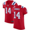 Men’s Nike New England Patriots #14 Brandin Cooks Red Alternate Stitched NFL Vapor Untouchable Elite Jersey