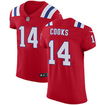 Men’s Nike New England Patriots #14 Brandin Cooks Red Alternate Stitched NFL Vapor Untouchable Elite Jersey
