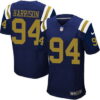 Men’s New York Jets #94 Damon Harrison Navy Blue Alternate NFL Nike Elite Jersey