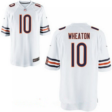 Men’s Chicago Bears #10 Markus Wheaton White Road Stitched NFL Nike Elite Jersey