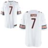 Men’s Chicago Bears #7 Brian Hoyer White Road NFL Nike Elite Jersey