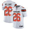 Browns #26 Greedy Williams White Men’s Stitched Football Vapor Untouchable Limited Jersey