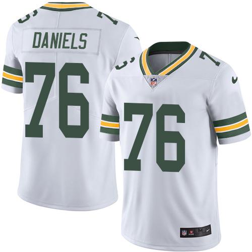 Nike Green Bay Packers #76 Mike Daniels White Men’s Stitched NFL Vapor Untouchable Limited Jersey