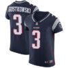Men’s Nike New England Patriots #3 Stephen Gostkowski Navy Blue Team Color Stitched NFL Vapor Untouchable Elite Jersey