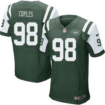 Men’s New York Jets #98 Quinton Coples Green Team Color NFL Nike Elite Jersey