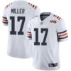 Bears #17 Anthony Miller White Alternate Men’s Stitched Football Vapor Untouchable Limited 100th Season Jersey