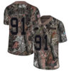 Bills #91 Ed Oliver Camo Men’s Stitched Football Limited Rush Realtree Jersey