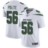 Jets #56 Jachai Polite White Men’s Stitched Football Vapor Untouchable Limited Jersey