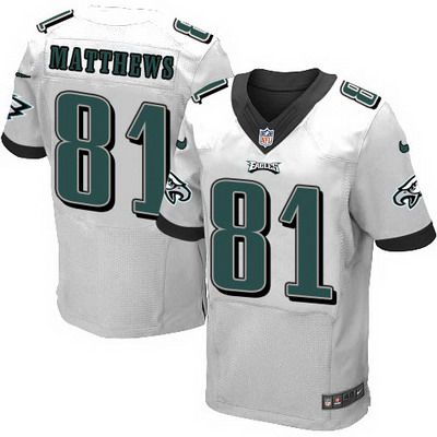 Men’s Philadelphia Eagles #81 Jordan Matthews 2014 Nike White Elite Jersey