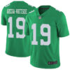 Eagles #19 JJ Arcega-Whiteside Green Men’s Stitched Football Limited Rush Jersey