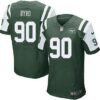 Men’s New York Jets #90 Dennis Byrd Green Team Color NFL Nike Elite Jersey