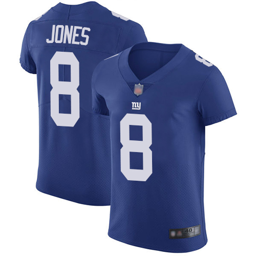 Giants #8 Daniel Jones Royal Blue Team Color Men’s Stitched Football Vapor Untouchable Elite Jersey