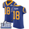 Men’s Los Angeles Rams #18 Cooper Kupp Royal Blue Nike NFL Alternate Vapor Untouchable Super Bowl LIII Bound Elite Jersey