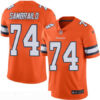 Men’s Denver Broncos #74 Ty Sambrailo Orange 2016 Color Rush Stitched NFL Nike Limited Jersey