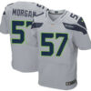 Men’s Seattle Seahawks #57 Mike Morgan Gray Alternate NFL Nike Elite Jersey