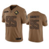 Men’s Cleveland Browns #95 Myles Garrett 2023 Brown Salute To Service Limited Football Stitched Jersey