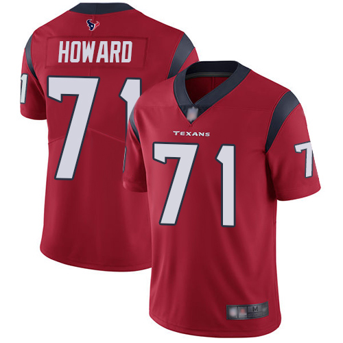 Texans #71 Tytus Howard Red Alternate Men’s Stitched Football Vapor Untouchable Limited Jersey