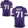 Men’s Minnesota Vikings #71 Riley Reiff Purple Team Color Stitched NFL Nike Elite Jersey