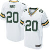 Nike Green Bay Packers #20 Kevin King White Men’s Stitched NFL Elite Jersey