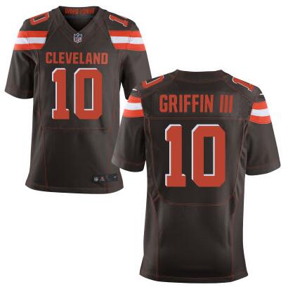 Men’s Cleveland Browns #10 Robert Griffin III Team Color 2015 NFL Nike Elite Jersey