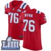 #76 Elite Isaiah Wynn Red Nike NFL Alternate Men’s Jersey New England Patriots Vapor Untouchable Super Bowl LIII Bound