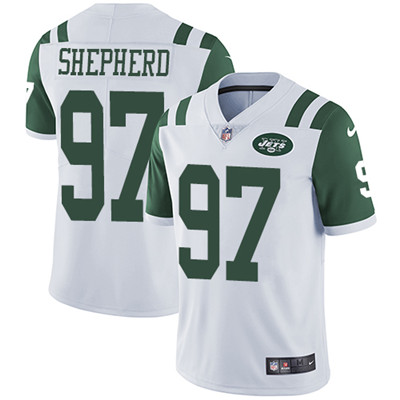 Nike New York Jets #97 Nathan Shepherd White Men’s Stitched NFL Vapor Untouchable Limited Jersey