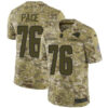 Nike Rams #76 Orlando Pace Camo Men’s Stitched NFL Limited 2018 Salute To Service Jersey