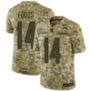 Nike Chargers #14 Dan Fouts Camo Men’s Stitched NFL Limited 2018 Salute To Service Jersey